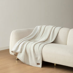 Casual Living Luxe Plush Throw in Ivory, 127 X 178 Cm