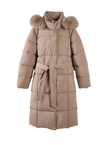 Long Belted Puffer Coat Winter Wonderland Outfit Women Casual Jacket, Versatile Winter Outerwear With Chic Design, Perfect For Everyday Fashion And Cold Weather Comfort