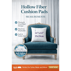 Square Cushion Pads Deep Fill Inner Insert Hollowfiber Filled Cushions
