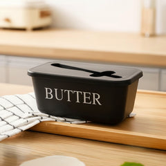 Butter Box Set with Professional Stainless Steel Spreader | Food & Snack Storage Container, Fridge Organizer Box - Ideal for Butter & Kitchen Use
