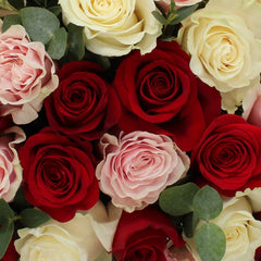 Valentine'S 35 Stem 60Cm Luxury Ecuadorian Rose Bouquet with Greetings Card