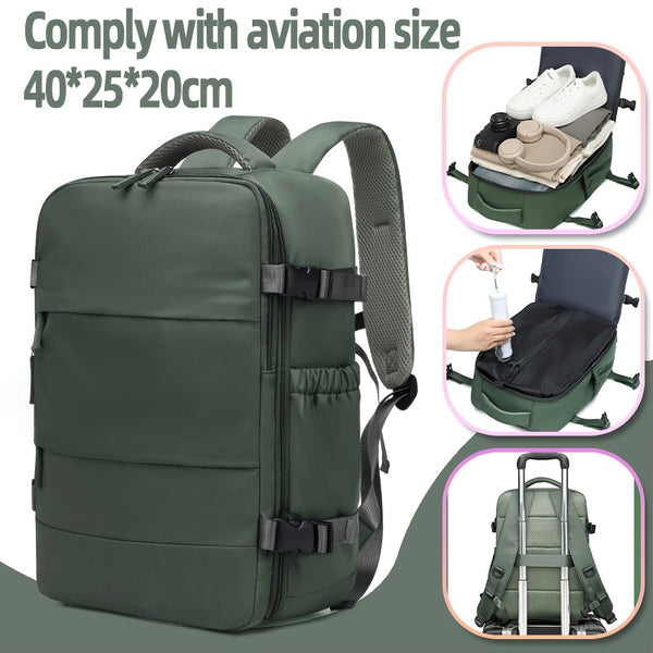 Travel Luggage Vacuum Compression Travel Backpack with Vacuum Pump Combo Set. This vacuum-sealed double-shoulder bag is ideal as luggage for men and women on short business trips, a schoolbag for students, and the top choice for travel outings