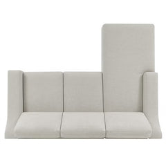 Thomasville Dillard Grey Fabric Corner Sofa, Left Hand Facing