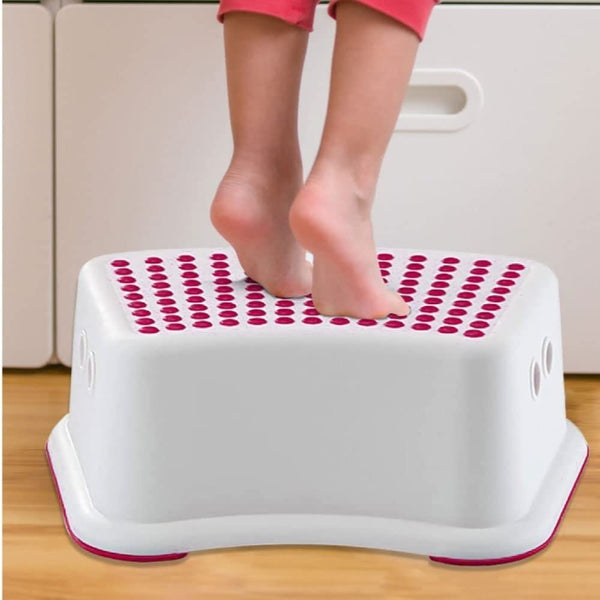 Plastic Child Foot Step Stool Anti-Slip Cover on Top For Children Practical Non-Slip Toilet Step | Toilet Steps For Toddlers | Step Stool | Toddler Step Stool | Toilet Seat & Step, Toilet Stool