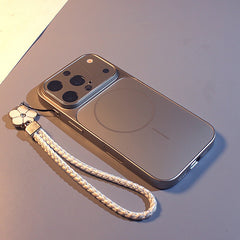 Phone case: Instant Switch to Apple 17 Pro Phone Case, Compatible with iPhone 16/15/14/13 Pro Max Models, Simple Solid Color Magnetic Acrylic Matte Protective Case, Anti-drop Protection, Full Coverage Hard Shell Design, Suitable for Couples and Trend