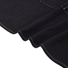 1pc Unisex Canvas-Polyester Blend Apron Durable Sturdy Construction, Adjustable Back Strap, Multiple Pockets for Enhanced Functionality | Khaki & Black Culinary Attire | Ideal for Kitchen Cooking/Baking/Grilling, Artist Painting, Coffee Bar, Servers; Perf