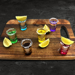 Heavy Base Shot Glasses - 25ml Shot Glasses Set for Alcohol, Vodka, Expresso, Tequila & Desserts - Durable and Reusable for Home, Bars & Party