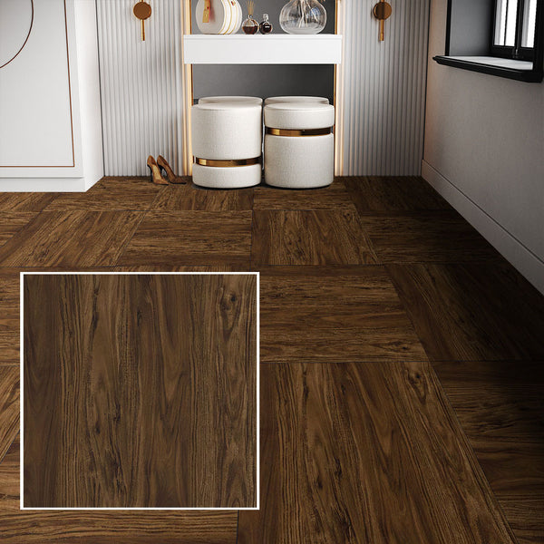 LIVINGANDHOME 24PCS Peel and Stick Non-slip Floor Tiles - 12
