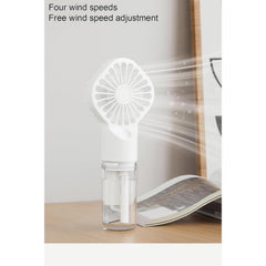 SJMR Handheld Mist Fan – Portable & Lightweight Rechargeable Mini Fan with Cooling Spray for Travel, Outdoor, Gym, Office & Summer Use