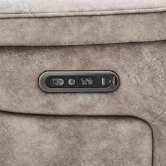 Oscar Grey Fabric Power Reclining 2 Seater Sofa with Power Headrest
