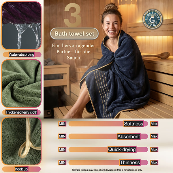 3pcs Coral Velvet Bath Towel Household Chest Bath Towel Coral Velvet Bath Towel Super Absorbent Bath Towel Soft Absorbent Adult Bath Towel Manufacturers Wholesale