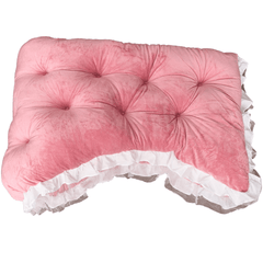 Large Ultra-Soft Comfortable Plush Backrest Pillow, Princess Style Reading Cushion, Neck and Back Support, Luxurious Fashionable Home Style Multifunctional Lace Ruffled Headboard Cushions, Suitable for Bedroom, Living Room, Dorm, Sofa Home Decor, Machine