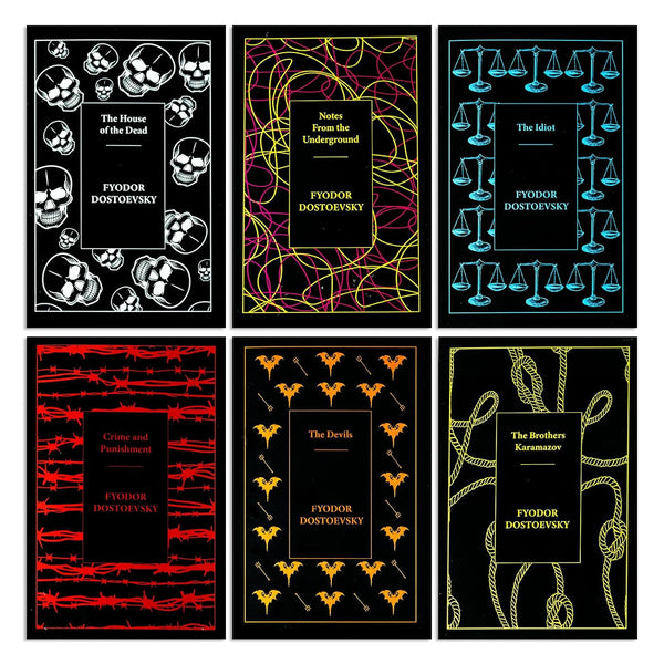 Complete Collection of Fyodor Dostoevsky 6 Books Set (Crime and Punishment, Notes From the Underground, The Brother Karamazov, The Devils, The House of the Dead, The Idiot)