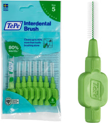 Tepe Interdental Brush, Original, Yellow, 0.7Mm/Iso 4, 8Pcs, Efficient Cleaning between Teeth, Plaque Remover and Dental Flosser for Small Gaps