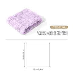 3pcs Faux Rabbit Plush Bedding Set, Soft Fluffy Comfortable Thicken Warm Autumn-Winter Duvet Cover & Pillowcase Set, Machine Washable, Ideal for Hotel, Guest Room, Bedroom, Home Use,Christmas Presents, Single/Double/King/Super King Size (1*Duvet Cover + 2