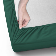 40cm Extra Deep Fitted Sheet – Solid Color Deep Pocket Sheet, Soft & Breathable Microfiber Bedding, All Seasons, Hotel-Quality, Machine Washable, Single, Double, King & Super King Sizes