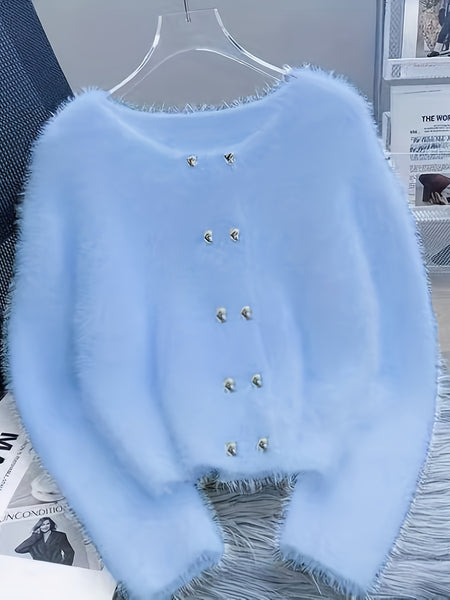 Premium Warm Faux Mink Sweater