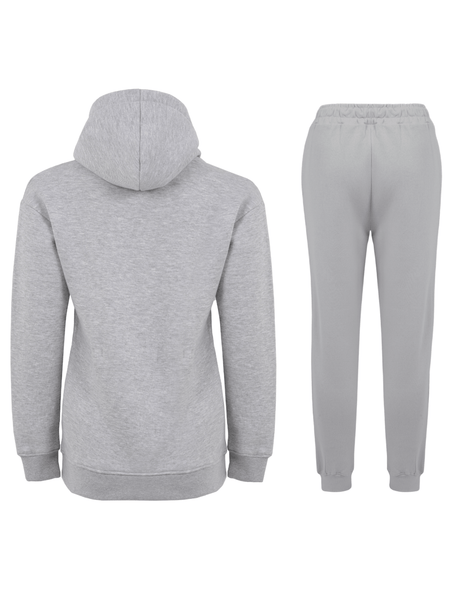 Women 2Pc Tracksuit Set - Comfort-Fit Hoodie and Sweatpants Cord Set - Versatile Joggers Casual Sportswear for Daily Wear, Ladies Gym, Outdoor and Workouts
