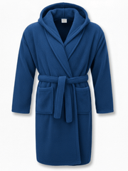 Luxury 100% Cotton Hooded Bathrobe | Soft Terry Towel Material Premium | One Size That Fits All Absorbent & Comfortable Robe for Men & Women Robe for Bathroom, Spa & Home
