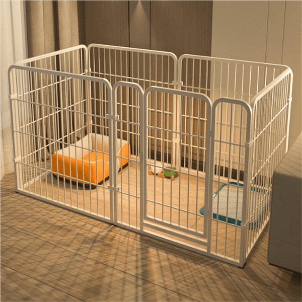 Dog Pen, 6-Panel Puppy Pen with Door, High 60Cm Indoor/Outdoor Dog Playpen, Portable Detachable Pet Run Enclosures for Puppies, Cats, Rabbits And Other Animals
