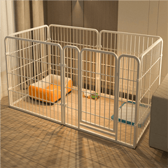 Dog Pen, 6-Panel Puppy Pen with Door, High 60Cm Indoor/Outdoor Dog Playpen, Portable Detachable Pet Run Enclosures for Puppies, Cats, Rabbits And Other Animals