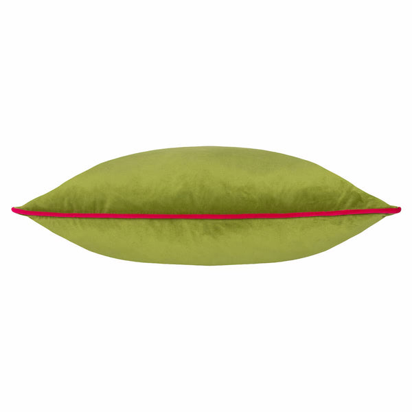 Furn Meridian Green Velvet Feather Fill Cushion, 55 X 55 Cm