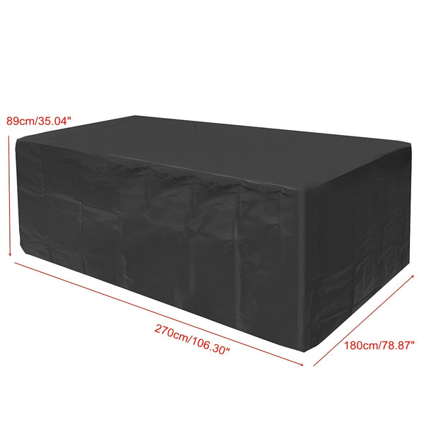 Garden Patio Outdoor Furniture Sofa Couch Chair Table Covers Black