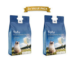 Multi-Buy Discounts, Premium Tofu Blended Cat Litter (2.3*1 Kg), Deodorizing Tofu Cat Litter - Clumping, Low Dust, Easy To Clean, Fast Clumping, Odor Control, Non-sticking, Flushable, Long-lasting.