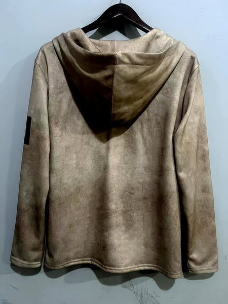 Men's Autumn and Winter Long Sleeve 3D Print Hooded Sweatshirt
