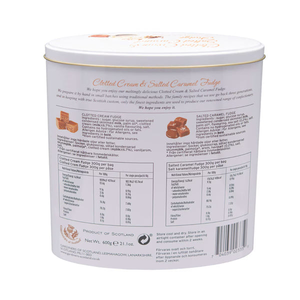Gardiners Clotted Cream & Salted Caramel Fudge, 600G