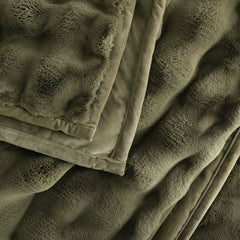 House & Home Bubble Faux Fur Throw in 3 Colours, 152 X 177 Cm