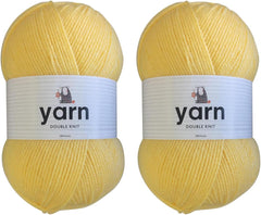 Korbond DK Beige Yarn - 100G Acrylic Wool - Lightweight, Hypoallergenic & Durable Double Knit Crochet Yarn Knitting Wool (290M Total)