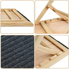 Dog Stairs Foldable Non-Slip Pet Ramp Adjustable Heights Ladder For Car Sofa Bed