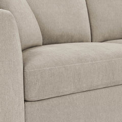 Thomasville Walsen Grey Fabric Corner Sofa with Storage Ottoman, Right Hand Facing