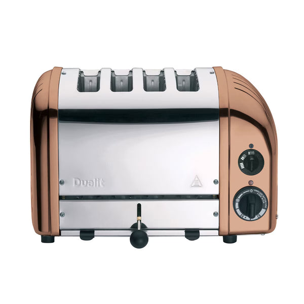 Dualit 4 Slot Classic Toaster with Sandwich Cage in Copper Spray Finish, 40597