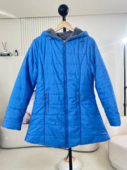 Women's Zip-Up Long Sleeve Slim Fit Padded Hooded Coat