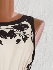 Women's Daily Casual Vacation Sleeveless Round Neck Halter Neck Printed Waist-Length Jumpsuit, Off-Shoulder, Business Casual for Women, Outings, Women's Workwear, Old Money Style for Women, Women's Summer Outfits, Summer, Vacation, Women's Summer