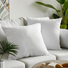 2/4/6 Pack Super Soft White Pillows With Zip Closure Soft Fluffy Square Pillow Cores, Cushion Inserts 45x45 Pads, Decorative Cushion Cores For Sofas, Cars And Home Decor - Multi-Purpose, Casual Style(45x45 Cm/ 18x18 Inches)Sofa Cushions Fillers