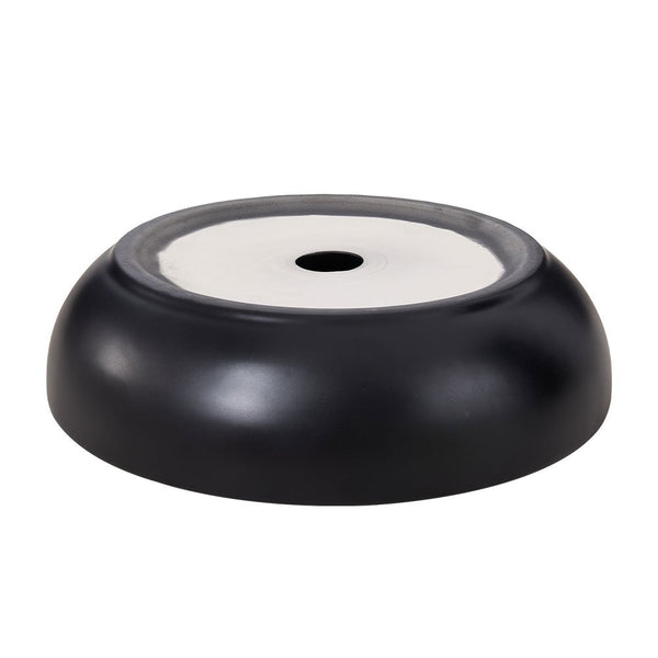 Black/Pink Round Washbasin, 400*400*110MM, includes drain assembly, elegant and stylish home decor washbasin, easy to clean, suitable for bathrooms, hotel restrooms, and balconies.