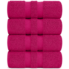 Pack of 4 Jumbo Bath Sheets Set 100% Egyptian Cotton (80x140 CM) Quick Dry 500GSM Highly Absorbent Soft Feel Bath Sheets XL Bathroom Towel Perfect for Daily Use