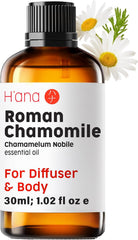H'Ana Rose Essential Oil - 100% Pure and Natural Rose Oil for Face, Skin and Diffuser - with a Sweet, Fresh Scent, Smells like Fresh Roses - Symbolises Love and Beauty (30Ml)