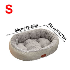 Pet Dog Bed Cat Beds Luxury Soft Washable Puppy Cushion Warm Pet Basket-S M L XL