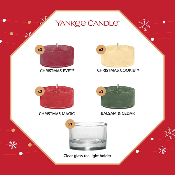 Yankee Candle Advent Calendar 2025 Wreath | Scented Candles Gift Set | 24 Scented Tea Lights and 1 Tea Light Holder | Gifts for Women