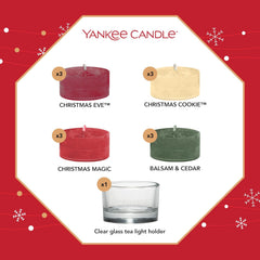 Yankee Candle Advent Calendar 2025 Wreath | Scented Candles Gift Set | 24 Scented Tea Lights and 1 Tea Light Holder | Gifts for Women