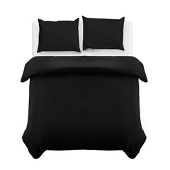 Divine Textiles-Plain Duvet Cover Bedding Set with Pillowcases – Soft & Smooth Everyday Bed Linen – Easy Care Comfortable Quilt Cover – Single Double King Super King Sizes Bedroom Set