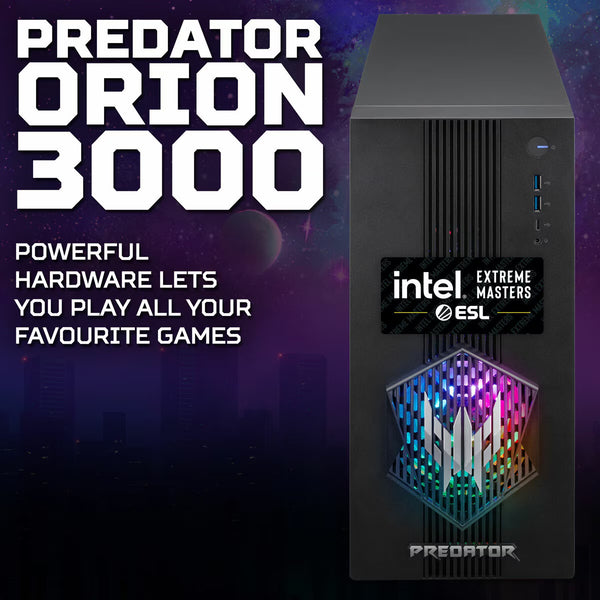 Acer Predator Orion 3000, Intel Core I5, 16GB RAM, 512GB SSD, NVIDIA Geforce RTX 5060 Gaming Desktop PC, DG.E4UEK.001