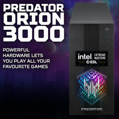 Acer Predator Orion 3000, Intel Core I5, 16GB RAM, 512GB SSD, NVIDIA Geforce RTX 5060 Gaming Desktop PC, DG.E4UEK.001