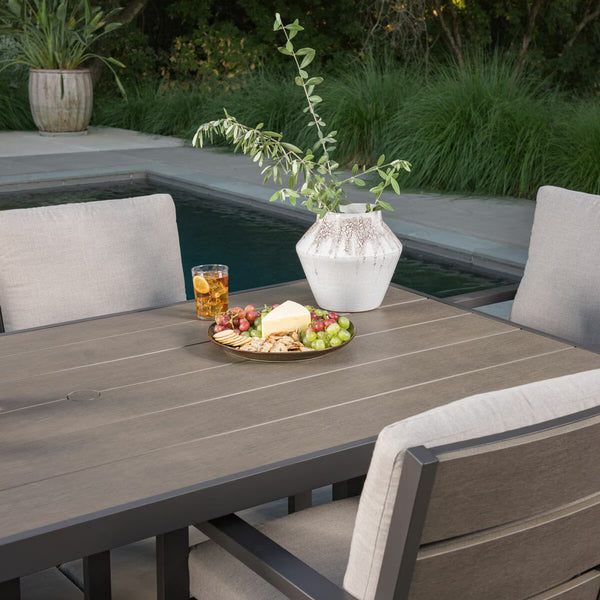 Sunvilla Archer 7 Piece Cushioned Dining Set + Cover