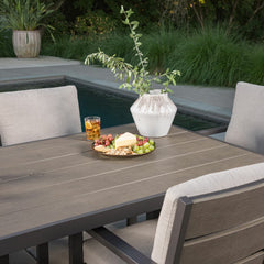 Sunvilla Archer 7 Piece Cushioned Dining Set + Cover