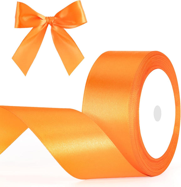 G2PLUS White Stain Ribbons - 22M Thick Fabric Gift Wrap Ribbons for Crafting, Wedding & Valentine'S Day Decoration